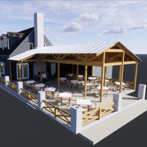 A rendering of David Abes' forthcoming comfort food restaurant, {S}table, set to open in Dunwoody Village. (Rendering by John W. Boggs Jr./RA Principal)