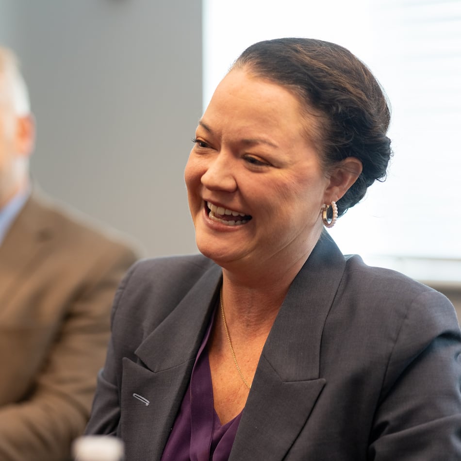 Griffin Judicial Circuit District Attorney Marie Broder is retiring at the end of the year. Her deputy, David Studdard, will take over the office. (Ben Hendren for the AJC)
