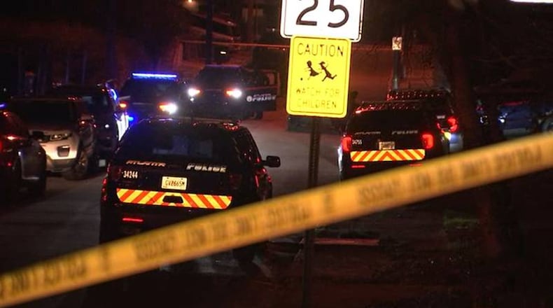 Atlanta police investigated a fatal shooting early Wednesday morning on Griffin Street.