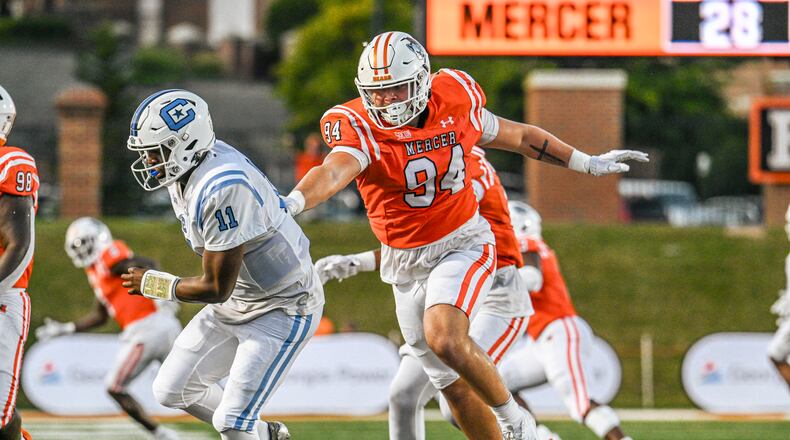 Mercer's Andrew Zock had 14 tackles for loss, seven sacks and two forced fumbles and was named a freshman All-American in 2024.