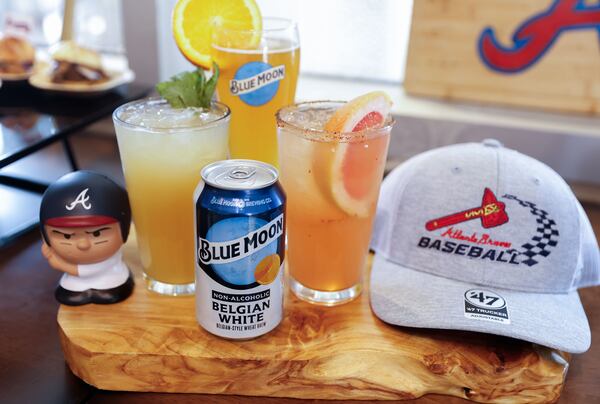 Blue Moon specialty cocktails that will be offered in concessions throughout Truist Park.