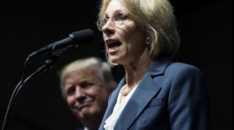 Betsy DeVos, Donald Trump's choice for education secretary, was confirmed today in a historic vote. (Doug Mills/The New York Times)