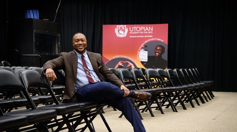 Artesius Miller founded Utopian Academy for the Arts Charter School Network  in 2014. Jamie Spaar For the AJC