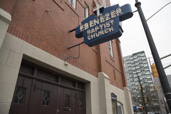 Historic Ebenezer Baptist Church.  ALYSSA POINTER / ALYSSA.POINTER@AJC.COM