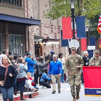 Watch the 44th annual Georgia Veterans Day Parade march down Peachtree Street on Saturday, Nov. 8, 2025, in Atlanta. (Courtesy of Georgia Veterans Day Parade Association)