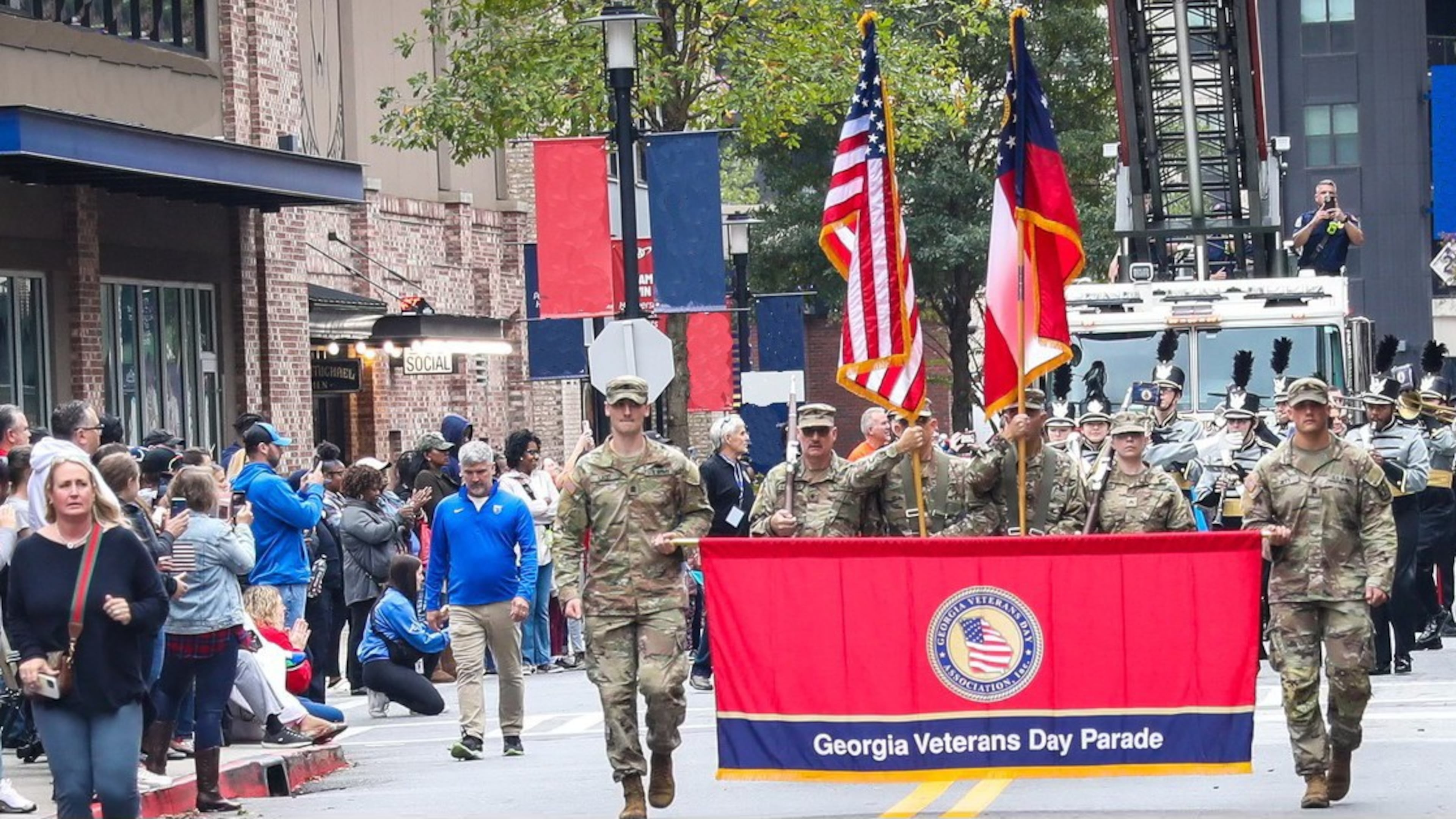 Watch the 44th annual Georgia Veterans Day Parade march down Peachtree Street on Saturday, Nov. 8, 2025, in Atlanta. (Courtesy of Georgia Veterans Day Parade Association)