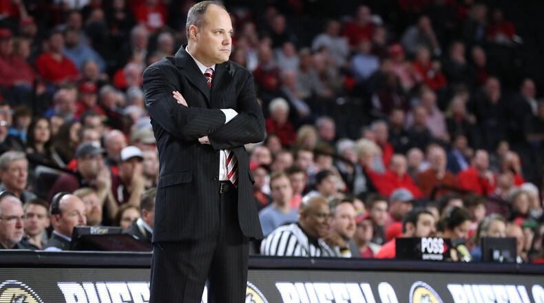 Georgia coach Mark Fox looks on in the final minutes of a loss to Texas A&M in their NCAA college basketball game on Wednesday, Feb 28, 2018, in Athens. Curtis Compton/ccompton@ajc.com