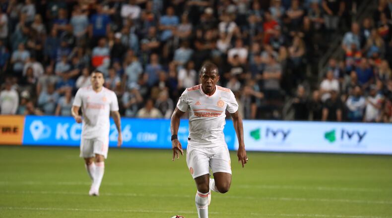Atlanta United and Sporting KC played on Sunday at Children's Mercy Park in Kansas City, Kan. (Atlanta United)