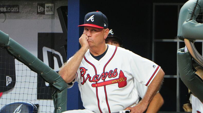Braves manager Brian Snitker said Adonis Garcia will be the regular third baseman with prospect Rio Ruiz on the bench. (Photo by Scott Cunningham/Getty Images)