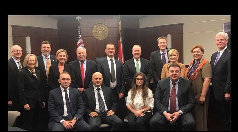Four trial judges and a lead jury coordinator from the Republic of Georgia came to visit the Cobb County Superior Court the week of Oct. 16, 2017, to see how they operate.