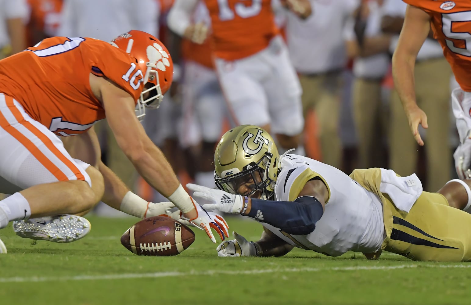 Photos: Jackets open season, battle Clemson