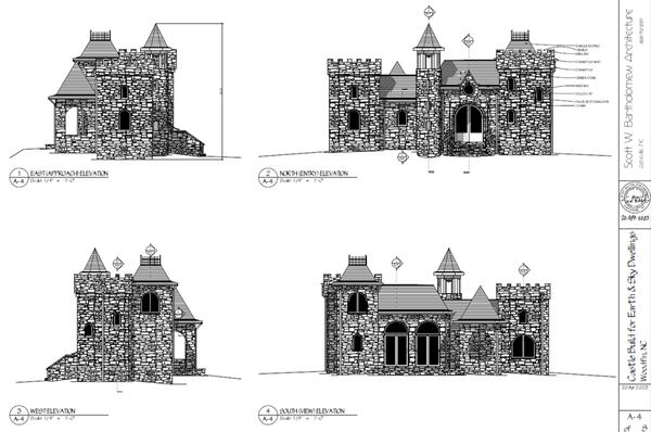 This is a proposed home that a Hiawassee homeowner plans to build on Whiskey Mountain, where he also plans to erect a large dragon sculpture.