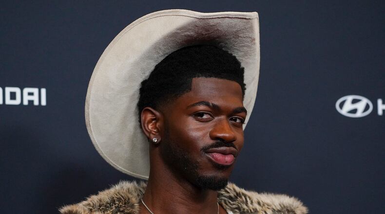 Lil Nas X arrives at the 36th annual GLAAD Media Awards, at the Beverly Hilton Hotel in Beverly Hills, Calif. (Jordan Strauss/Invision/AP 2025)