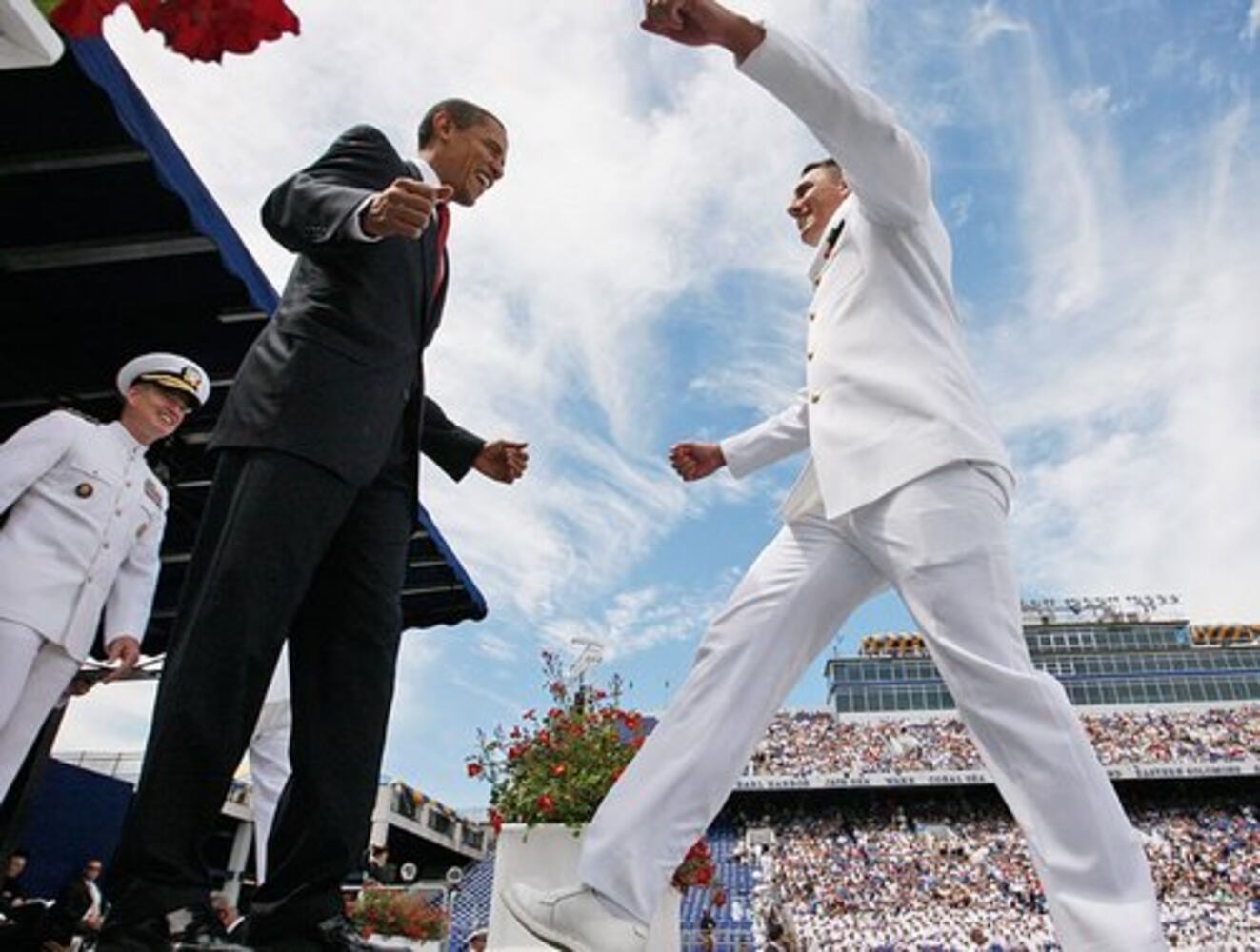 Obama at U.S. Naval Academy graduation