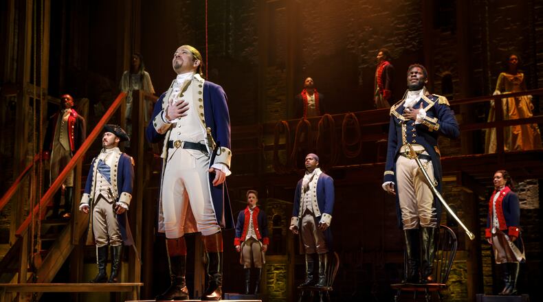 After a year's hiatus the mational touring company of the blockbuster musical 'Hamilton' returns to the Fox Theatre for a month of performances beginning Aug. 22. Photo: Joan Marcus