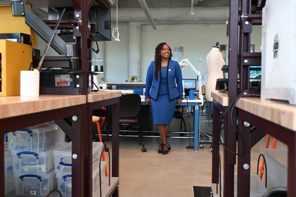 Spelman College’s new president, Ayanna Howard, says although she has an extensive background in engineering, she was "more than just a geeky kid" growing up. (Natrice Miller for the AJC)
