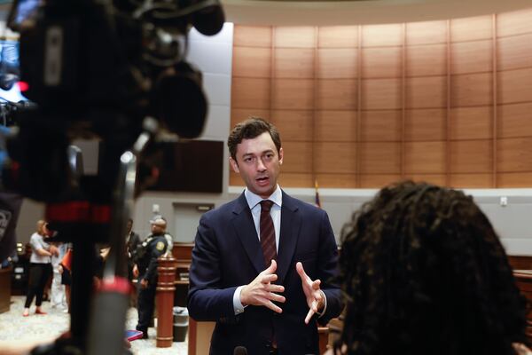“I’ll oppose any effort to undermine Georgia’s economic development,” U.S. Sen. Jon Ossoff said, “and I would call upon state and federal leaders in Georgia — whether Democrat or Republican — to stand up and fight for Georgia’s economic future.” (Natrice Miller/AJC 2024)