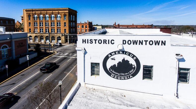 Historic downtown Americus contains a bevy of architectural styles from different time periods.” Contributed by Nick Rizkalla with Vantage Views