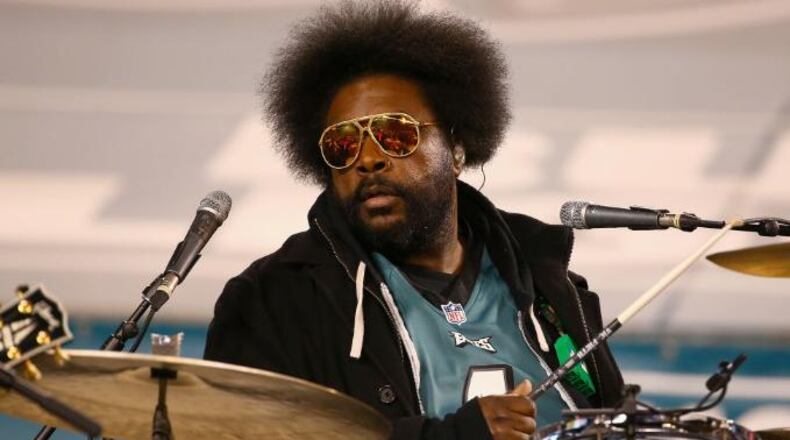 PHILADELPHIA, PA - JANUARY 21: Questlove of the Roots perform during halftime of the NFC Championship game between the Philadelphia Eagles and the Minnesota Vikings at Lincoln Financial Field on January 21, 2018 in Philadelphia, Pennsylvania. (Photo by Mitchell Leff/Getty Images)