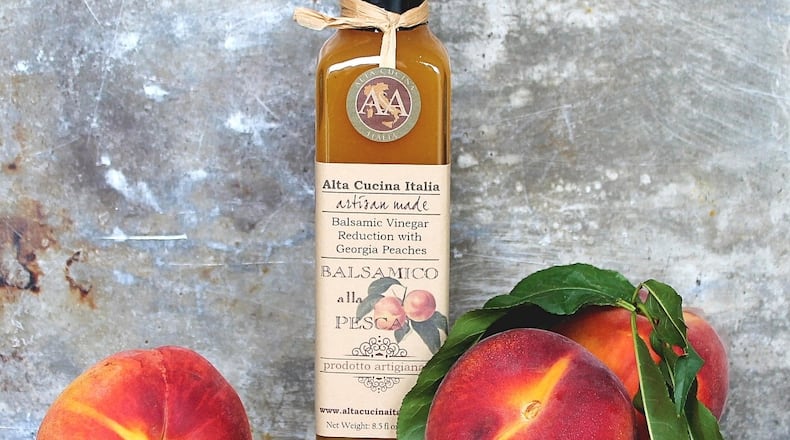 Alta Cucina Italia’s Georgia Peach Balsamic Vinegar was inspired by fresh produce from local farmers. It was a 2020 winner in the University of Georgia Flavor of Georgia competition.
Courtesy of Alta Cucina Italia