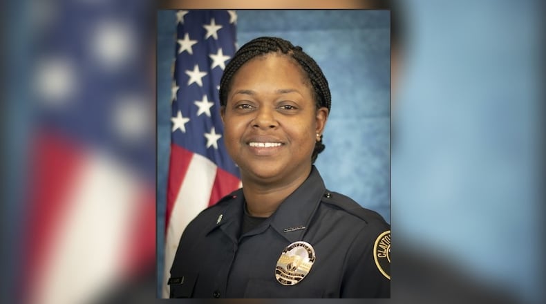 Clayton County police Officer Demika Lloyd was wounded in a shooting last week while responding to a call about a suicidal person at a home near Jonesboro. She has worked for the department for less than two years and is assigned to the night shift.