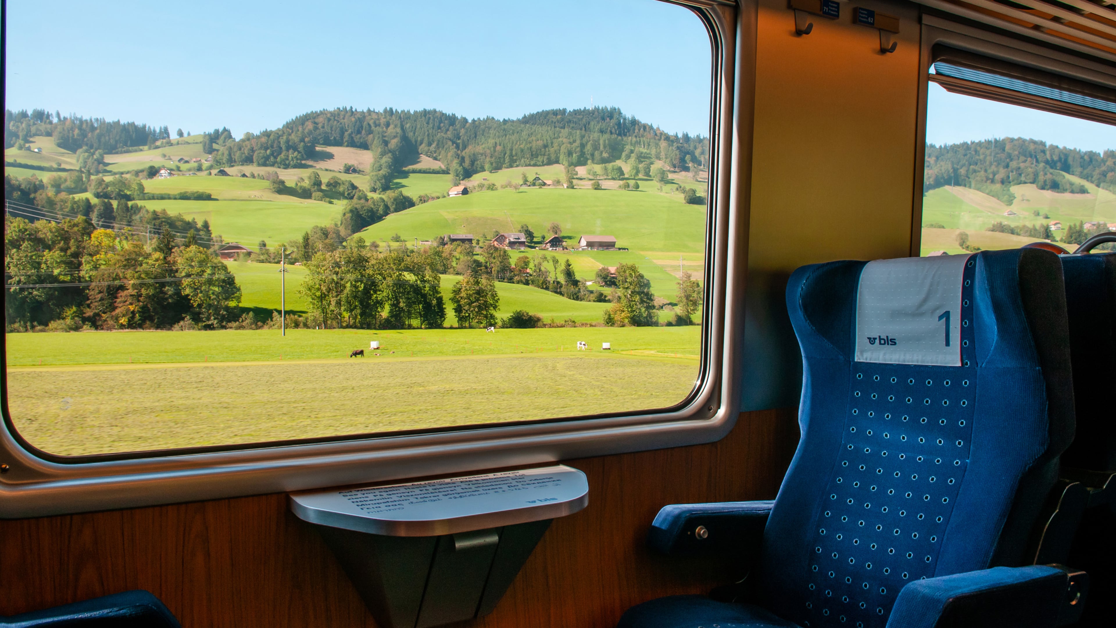 A view of farmland through a train window, Sept. 24, 2013, Entlebuch, Switzerland. (Nuvisage/Dreamstime/TNS)