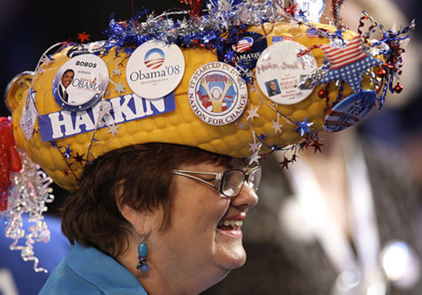 At Democratic convention, the hats are the thing