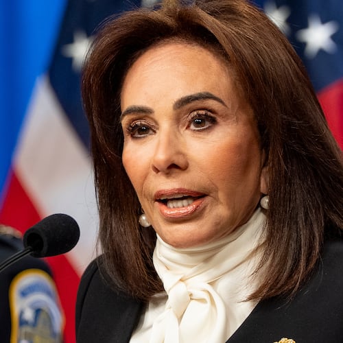 FILE - U.S. Attorney Jeanine Pirro speaks during a news conference at the Department of Justice, Dec. 4, 2025, in Washington. (AP Photo/Alex Brandon, File)
