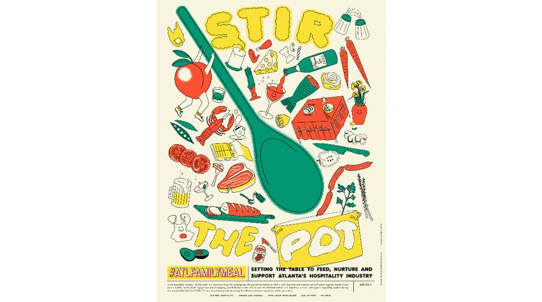 A poster for #ATLFamilyMeal. COURTESY OF #ATLFAMILYMEAL