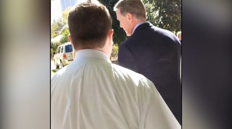 U.S. Sen.  David Perdue in video taken by Georgia Tech student.