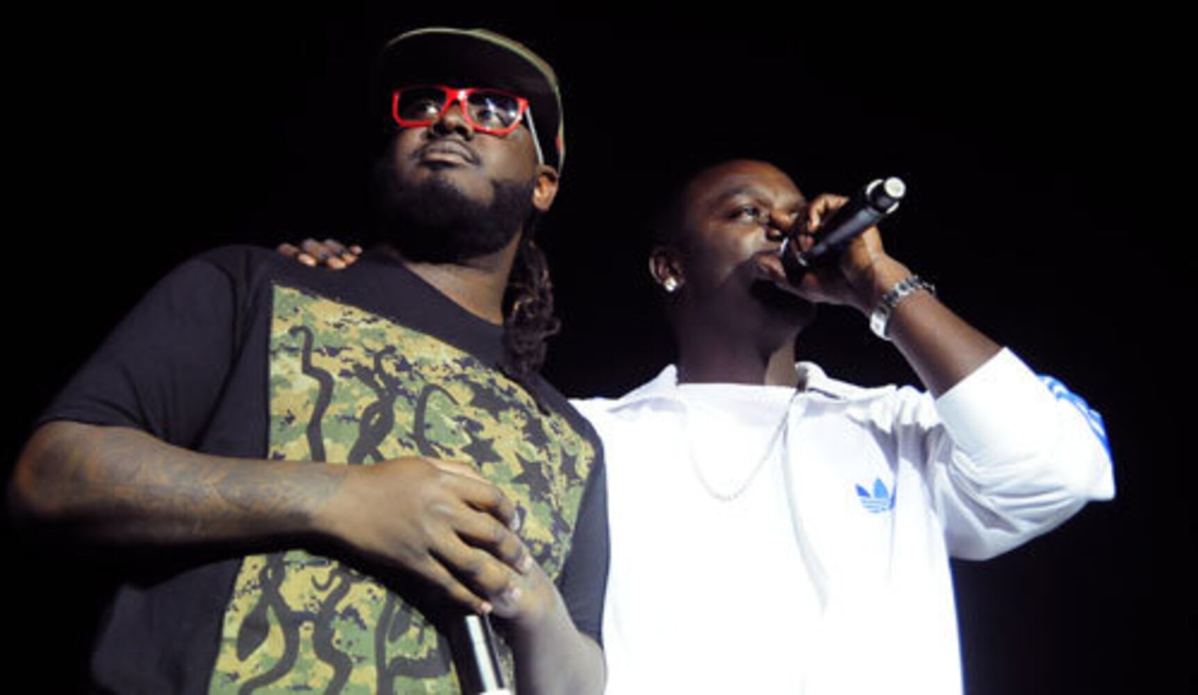 Chris Brown performs at Aaron's Amphitheatre