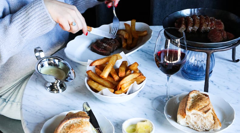 Steak and frites from Bar Blanc / Courtesy of Bar Blanc