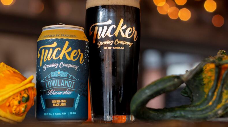 Lowlands Schwarzbier, Tiucker Brewing’s newest seasonal release, is a black lager inspired by the Thuringian Forest of middle Germany. / Courtesy of Tucker Brewing Co.