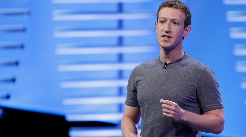 In this April 12, 2016, file photo, Facebook CEO Mark Zuckerberg speaks during the keynote address at the F8 Facebook Developer Conference in San Francisco. (AP Photo/Eric Risberg, File)