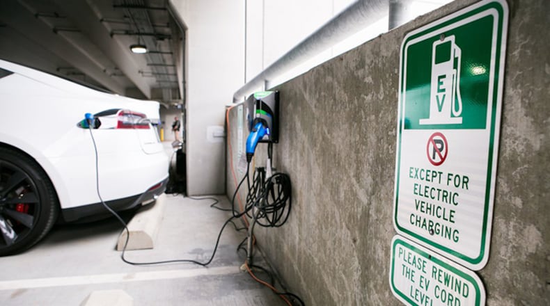 A newly-passsed ordinance requires electric vehicle charging stations in many new commercial and multi-family residential buildings. CONTRIBUTED