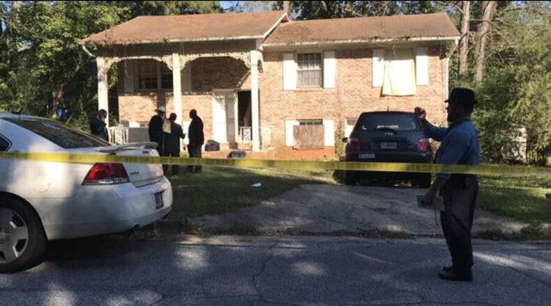 Homicide investigators were called to the scene Sunday.