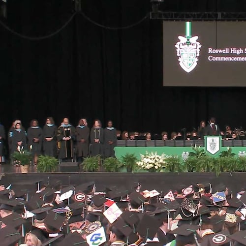 The Roswell High School Class of 2024 prepares for their next chapter after receiving their diplomas. (Photo Credit: Fulton County Schools)