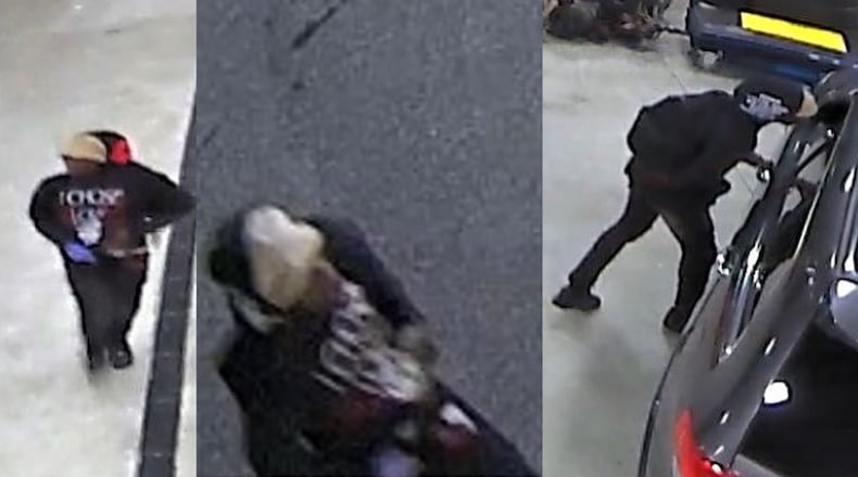 DeKalb County police released new stills of surveillance video showing the suspects wanted in the shooting of a security guard.