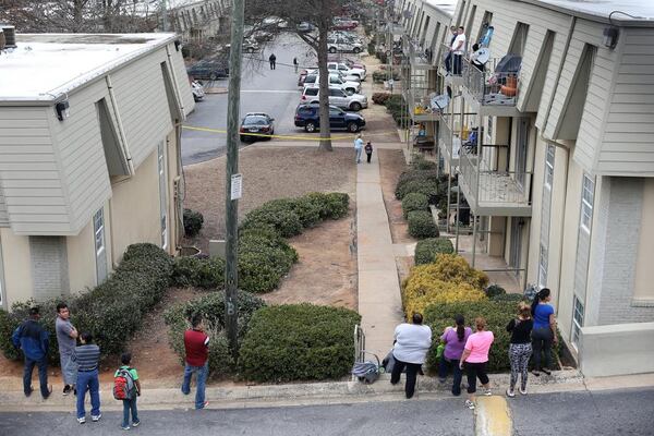 The Heights at Chamblee apartments, scene of the shooting of Anthony Hill by DeKalb County Police Officer Robert Olsen. (BEN GRAY / BGRAY@AJC.COM)