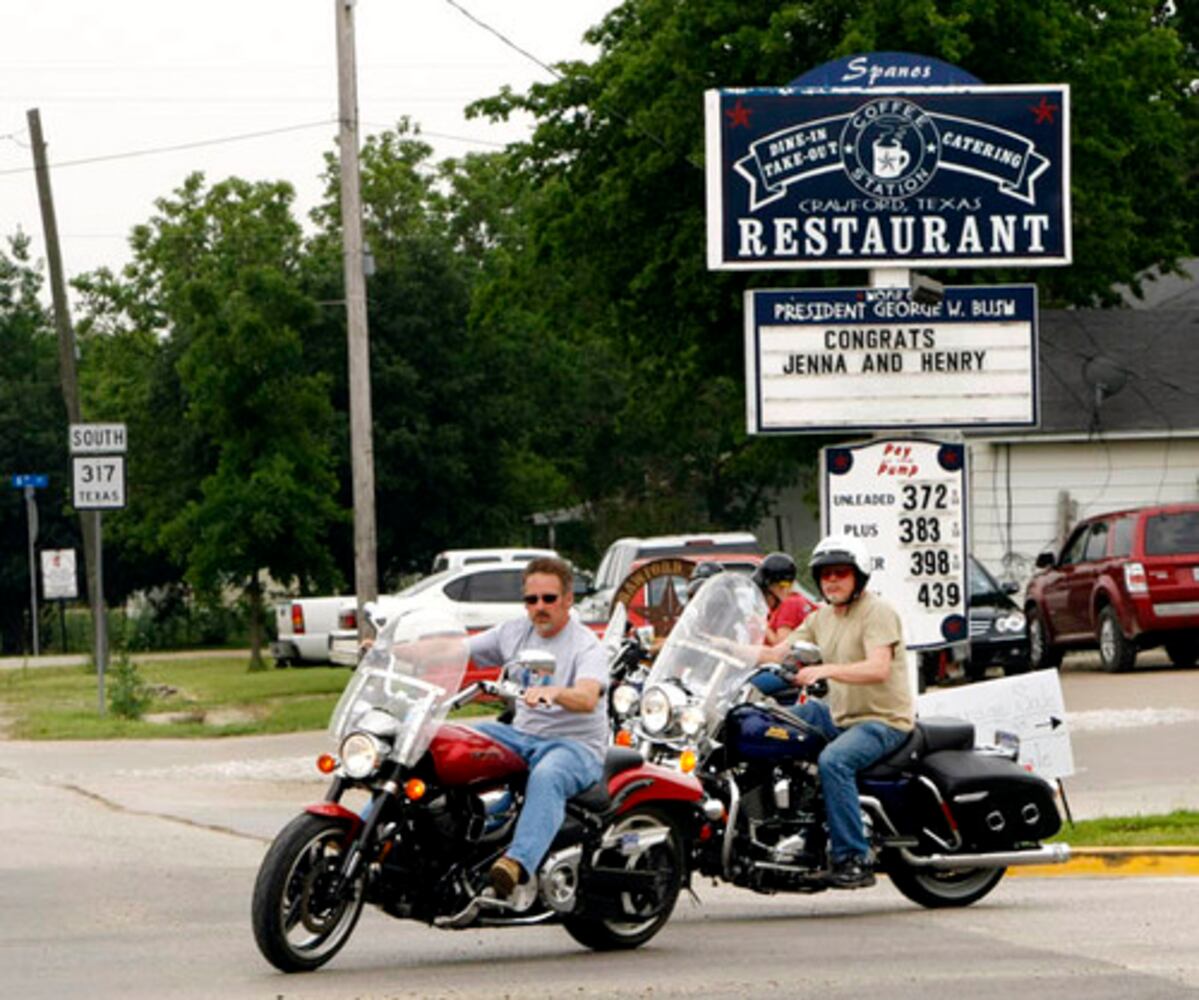 The scene in Texas for Jenna Bush wedding