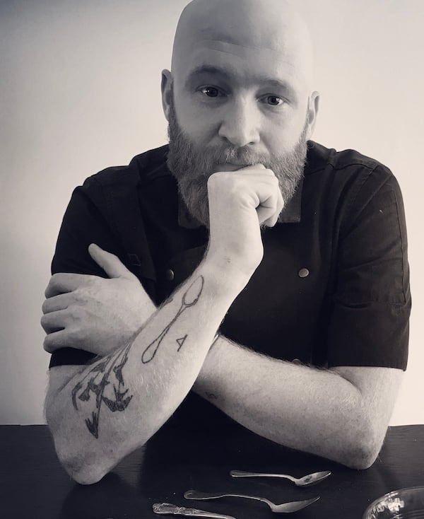 Chef Jason Hall loves spoons so much that he got a tattoo of one. (Courtesy of Jason Hall)