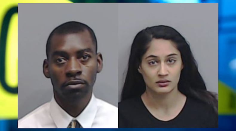 Officer Shawn Jones Jr. (left) and Jade Dibaje face vehicular homicide charges in a deadly September 2016 crash. (Credit: Fulton County Sheriff's Office)