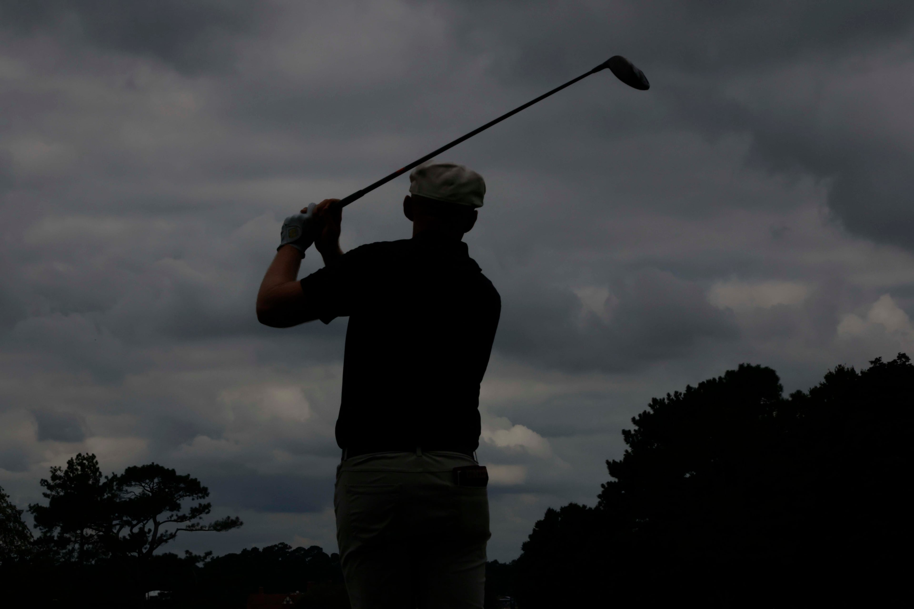 Harry Hall, of England, tees off on the third hole during the final round of the PGA Tour Championship at East Lake Golf Club, on Sunday, Aug. 24, 2025, in Atlanta. (Miguel Martinez/ AJC)