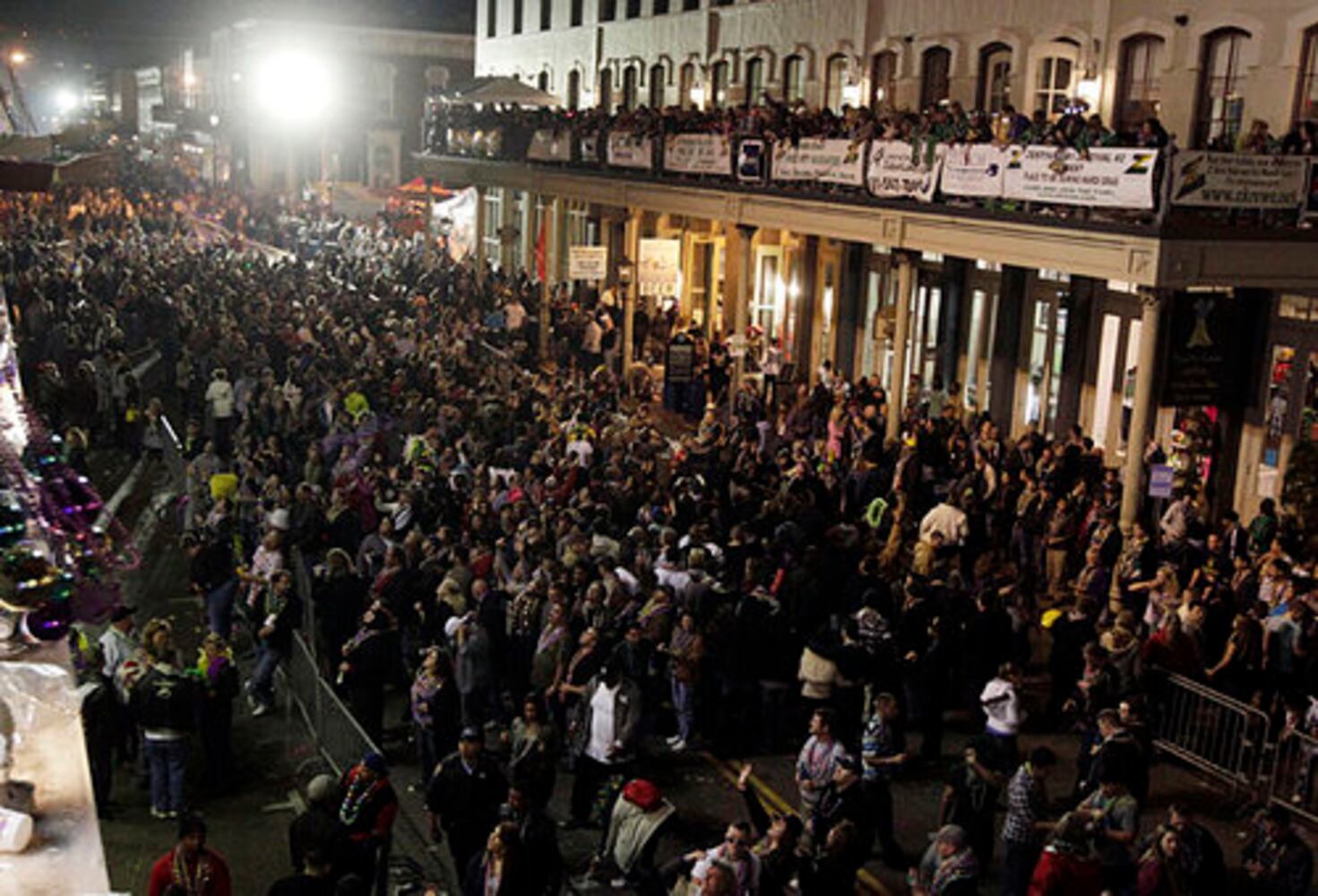 Mardi Gras revelers