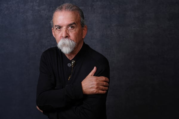 Harry Gamboa Jr., a founding member of the Chicano art collective Asco, poses for a portrait to promote the documentary film "ASCO: Without Permission" on Wednesday, March 19, 2025, in Los Angeles. (AP Photo/Chris Pizzello)
