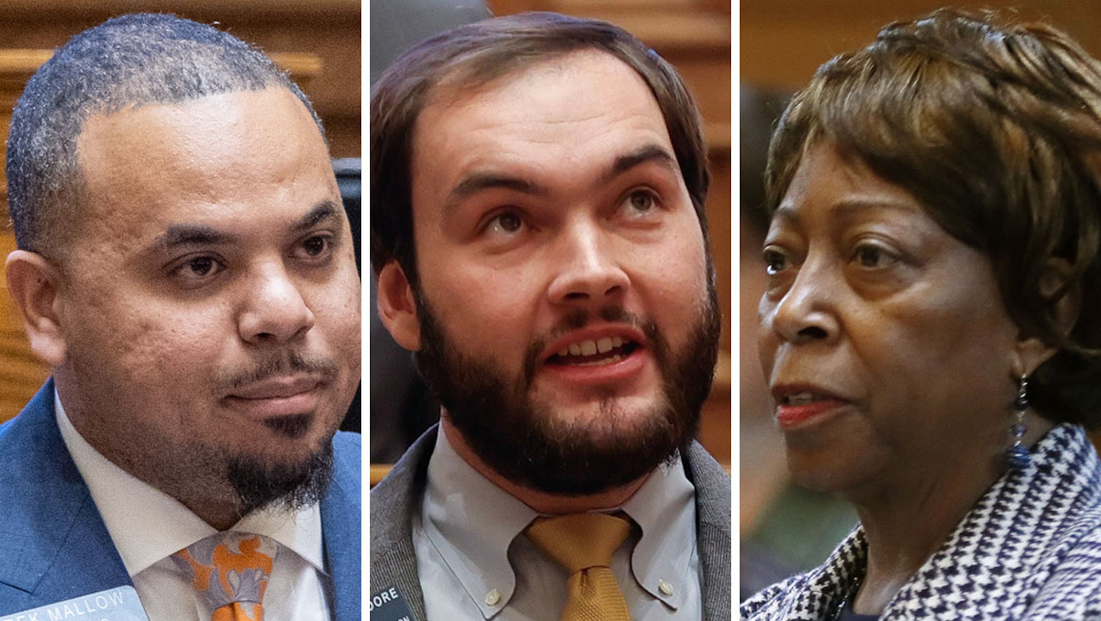 State Sens. Derek Mallow, D-Savannah; Colton Moore, R-Trenton; and Freddie Powell Sims, D-Dawson, are accused of breaking campaign finance laws.