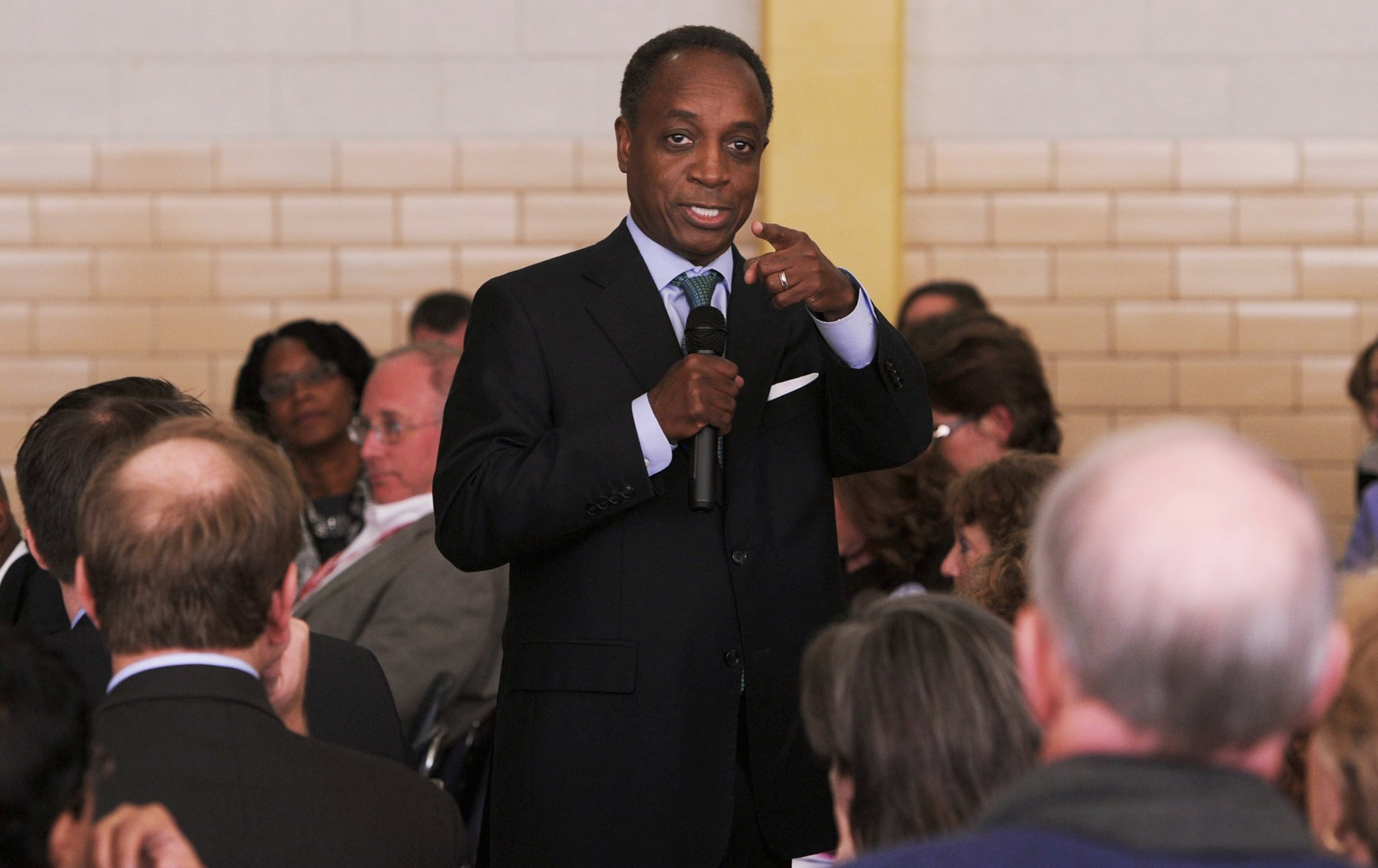 Michael Thurmond, the former state labor commissioner, was hired as the leader of DeKalb schools in February 2013 and agreed to stay until a permanent replacement was hired. (JOHNNY CRAWFORD/AJC)