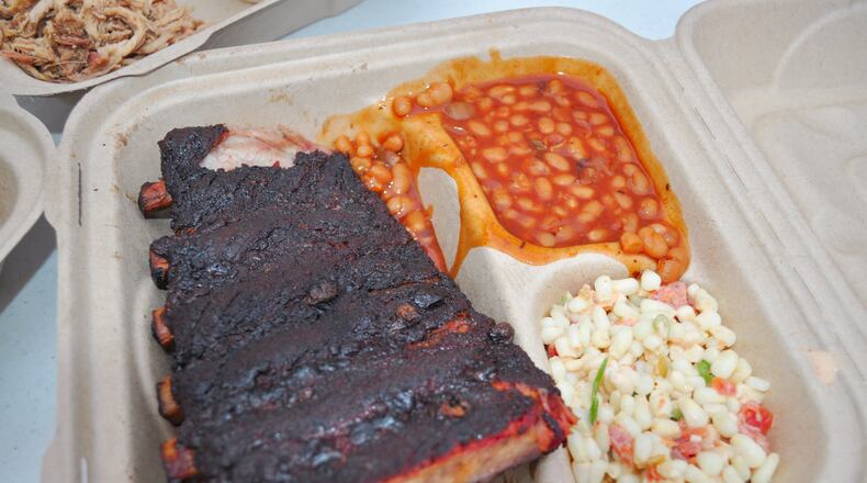 A barbecue plate from BBQ Cafe in Decatur / BBQ Cafe Facebook page