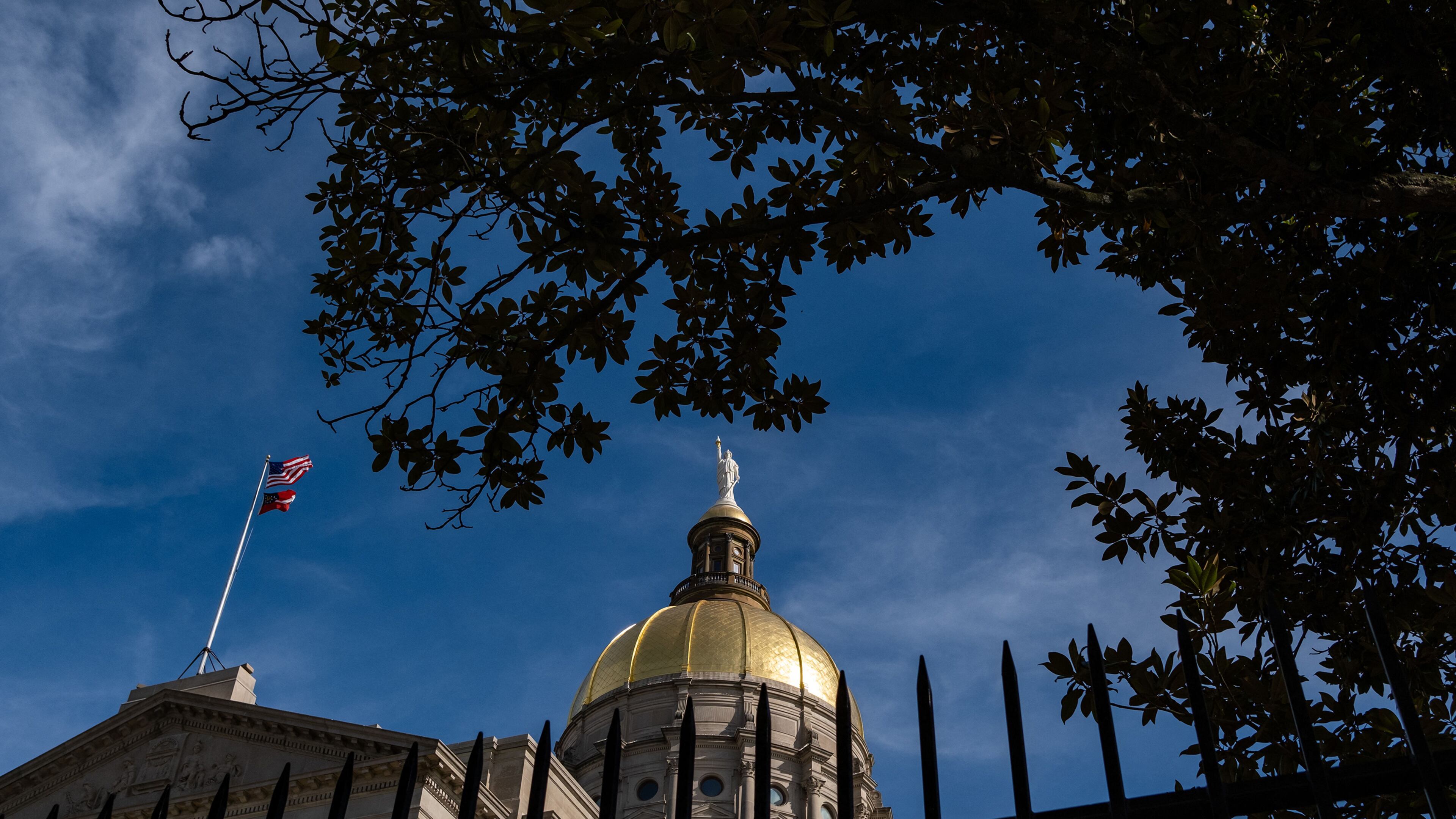 The Georgia State Capitol building in Atlanta, Georgia, on Nov. 9, 2022. (Seth Herald/AFP/Getty Images/TNS)