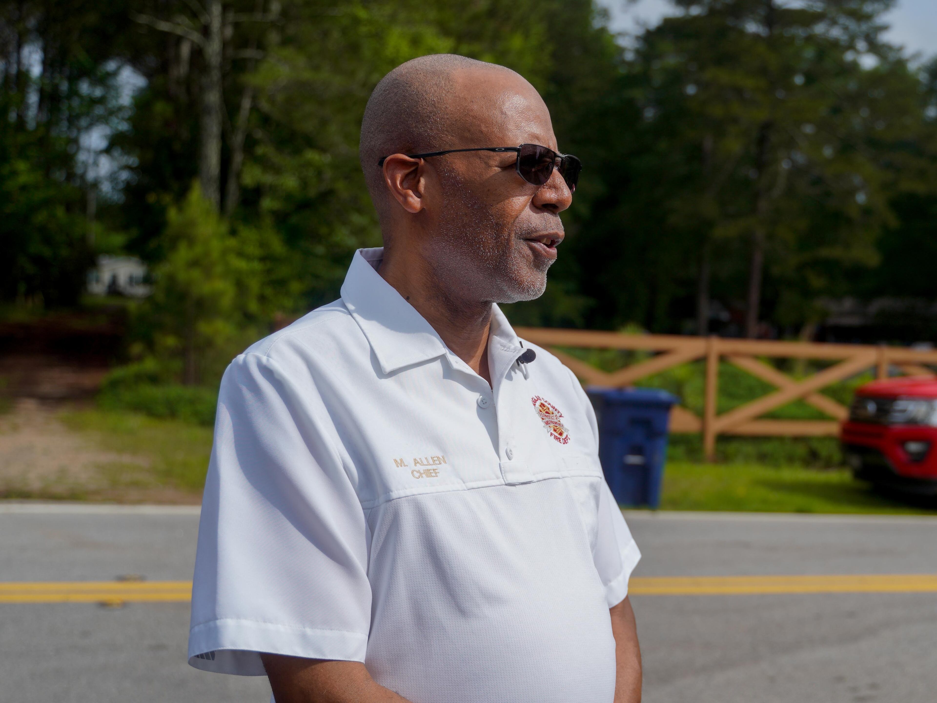 “It was a very close call,” Douglas fire Chief Miles Allen said. ”Normally, something like this would be a little bit more violent. But fortunately, we were pretty blessed."
(Ben Hendren for the AJC)